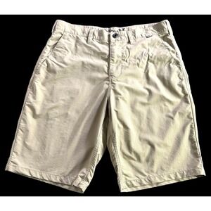 Hurley Nike Golf Dri Fit Athletic Chino Golf Shorts Men's Size‎ 32 Brown Khaki